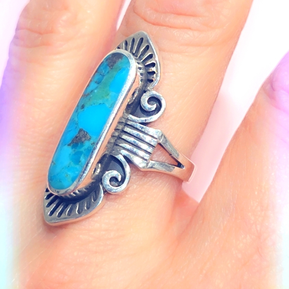 Turquoise Sterling Gemstone Ring